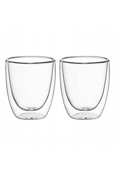 Kamille Set of 2 double glass glasses 300 ml