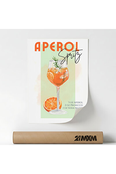 21mxm Poster Decorativ Stil Italian 'Aperitivo 31', Material Textil, A3 (29.7...