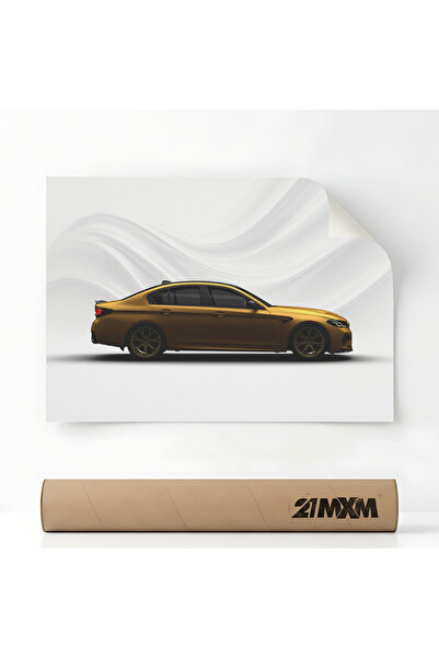 21mxm Poster Auto Premium - 1621 M5 CS F90 - Auriu – Design Minimalist, A3 (2...