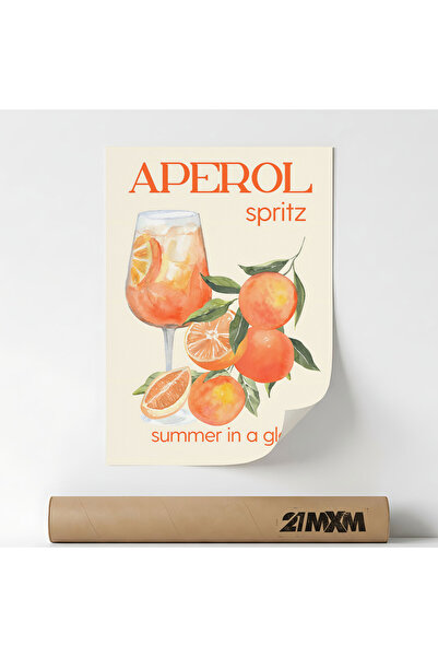 21mxm Διακοσμητική Αφίσα Ιταλικού Στυλ 'Aperitivo 78', Υφασμάτινο Υλικό, A4 (...