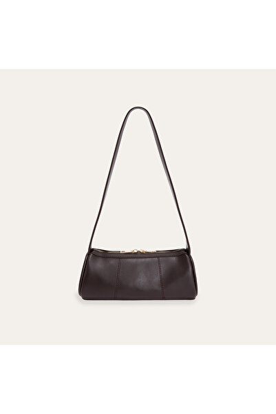 Mudo Leather Look Baguette Shoulder Bag