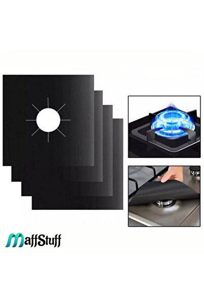 MaffStuff Teflon stove protection foils 30x30 cm set of 4 black