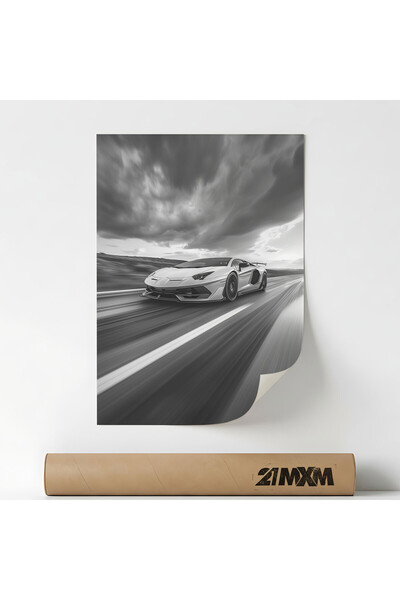 21mxm Poster 'Auto 13' Pe Panza Mata – Design Minimalist, Fara Rama