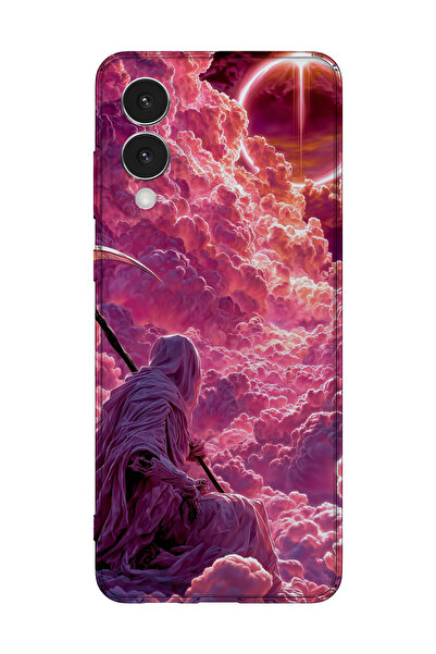 lelia غطاء هاتف شفاف متوافق مع جالاكسي إس25 إيدج مطبوع |   المجموعة: دارك فور...