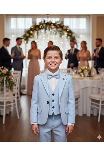 BEGONYA BEBECE KIDS Ανδρικό και παιδικό πλήρες εορταστικό κοστούμι γαμπρού