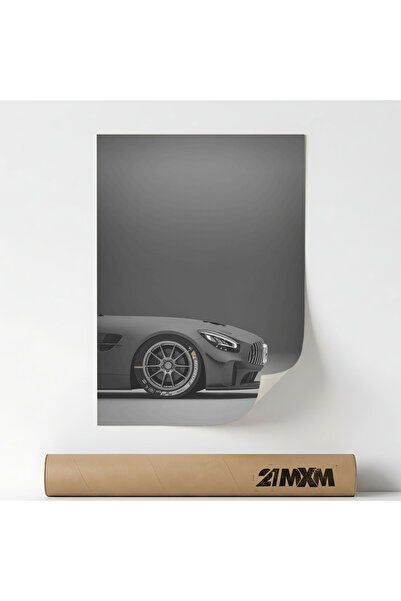 21mxm Poster Auto Premium - AMG GT4 2020 01 – Design Minimalist, 30 x 40 cm, ...