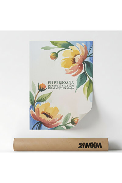 21mxm Poster Deco, citat crestin inspirational, Sa o intalnesti in viata, A3 ...