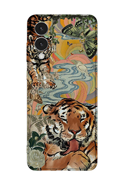 lelia غطاء هاتف شفاف مطبوع متوافق مع سامسونج جالاكسي S25 إيدج |   مجموعة Wild...