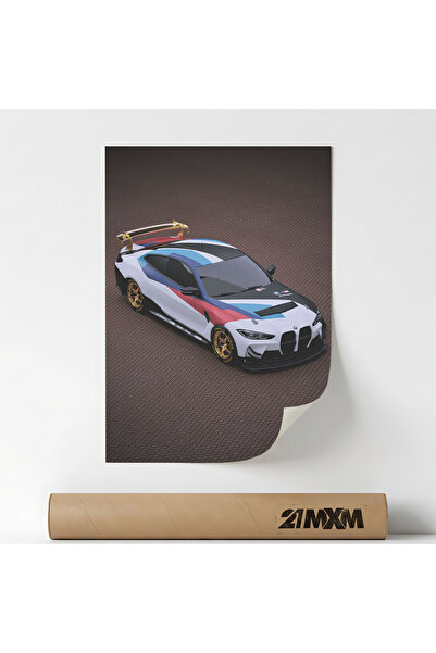 21mxm Poster Auto Premium - M4 GT3 06 – Design Minimalist, Fara Rama