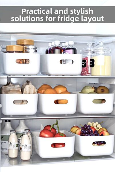 Mowo Home 6 Pieces 3.5 Lt Cabinet, Refrigerator Organizer, Bathroom, Kitchen ...