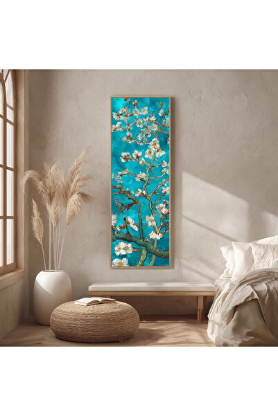 Dekorsiahome Ahşap Çerçeveli Panoramik Oturma Odası Salon Tablosu UZ0368