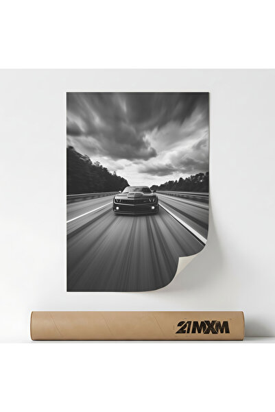 21mxm Poster 'Auto 02' Pe Panza Mata – Design Minimalist, Fara Rama