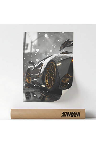 21mxm Poster 'Auto 19' Pe Panza Mata – Design Minimalist, A4 (21 x 29.7 cm), ...
