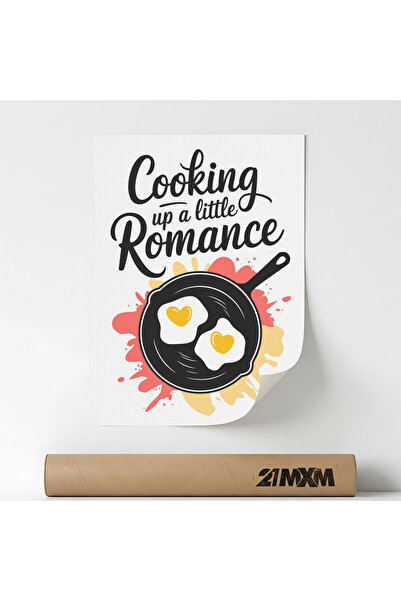 21mxm Poster decorativ Cooking Romance, stil modern,fără ramă