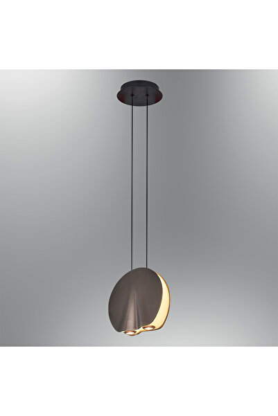 Özcan Aydınlatma 5732K-1A-24 Oyster Tekli Sarkıt 20Cm Platin