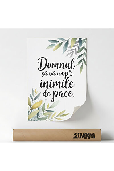 21mxm Poster decorativ, Citat crestin inspirational, 21x29.7cm, fara rama