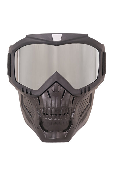 GP KOMPOZİT Msk002 Enduro / Off-Road Masked Mirrored Motorcycle Goggles Gray