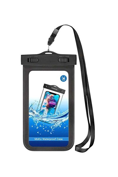 Generic Waterproof Phone Case Cover Black/Clear