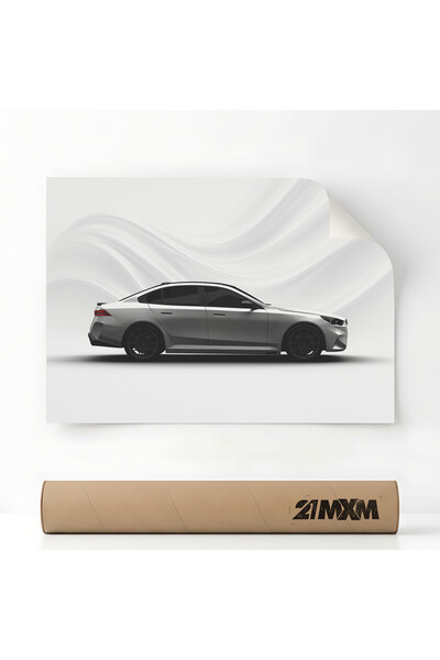21mxm Poster Auto Premium - 1697 M5 G90 2025 Alb – Design Minimalist, A4 (21 ...