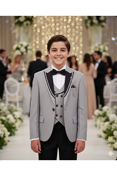 BEGONYA BEBECE KIDS Men's Full Suit for Holidays