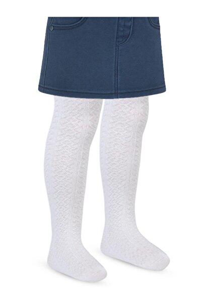 Civil Girls Civil flora 2-12 years old girls' pantyhose - white 6-7 years old