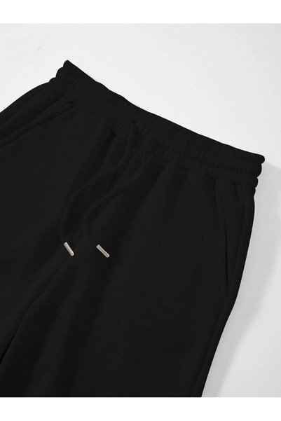 FATOOM STILE Sweatpants - Printed High Waist Elastic Cuffs