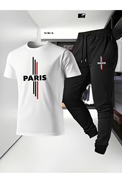 PAVRO Unisex Oversize Shorts Set Top and Bottom Two-Piece Comfortable Mixed P...