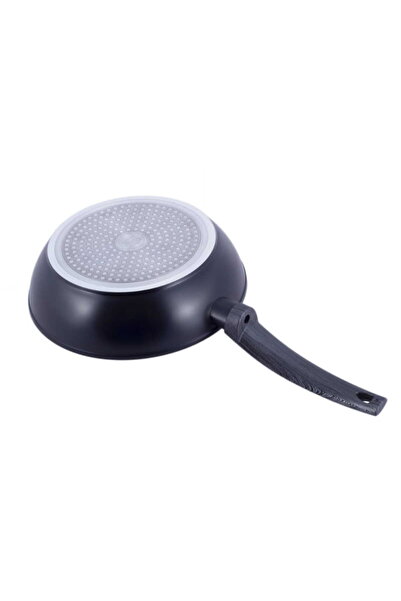 Kamille tigaie wok din marmură, 24 cm, adâncime, compatibilă cu inducția