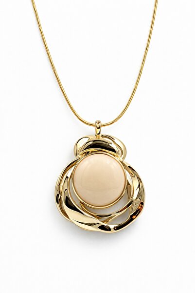 Jack Ferrero قلادة فاخرة من الفولاذ الطبيعي بلون العاج