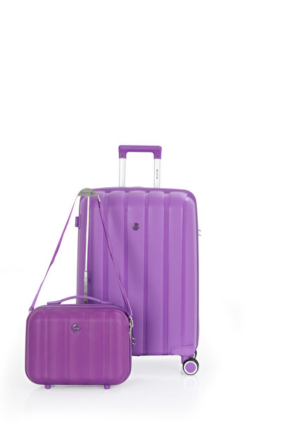 MÇS 305 İKİLİ SET POLİPROPİLEN KIRILMAZ VALİZ ORTA MAKYAJ