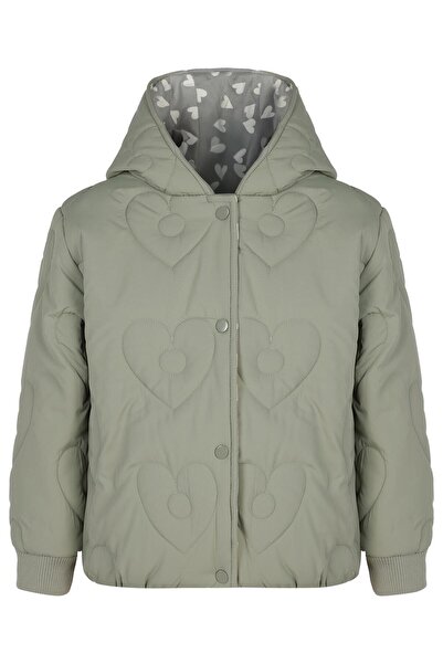 Civil Girls Palton pentru copii de 6-9 ani - Verde 6-7 ani