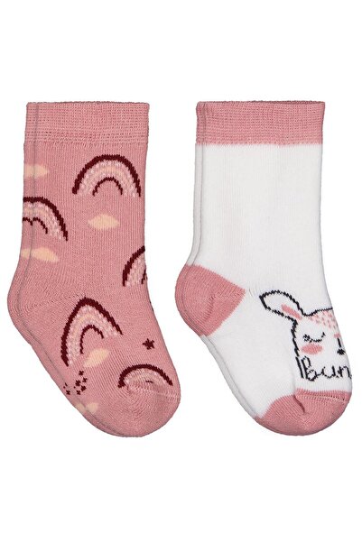 Civil Baby Bunny Towel 6-18 Months 2-Piece Baby Girl Socks Set - Standard 12 ...