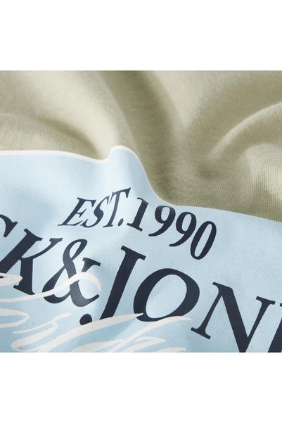 Jack & Jones Jack Jones Jorcatskills Front Tee Ss Cn Fst Pls Men's Green Large Size Tshirt 12298346-03