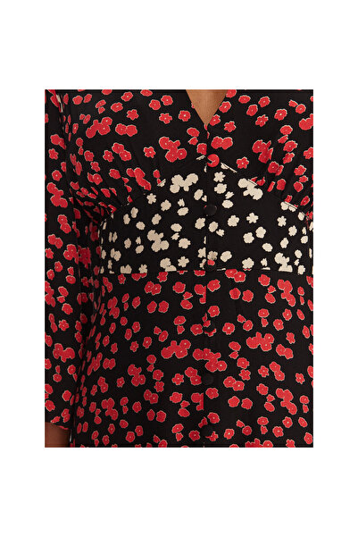 French Connection Rochie de damă roșie, de cocktail, colorată 71ZBM