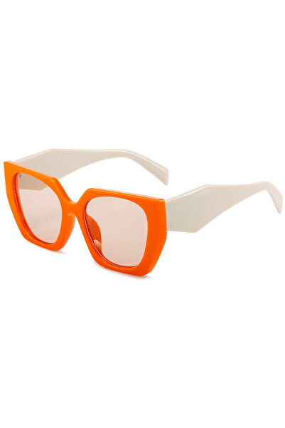 Techsuit Ochelari de soare pentru femei - (3967) - Portocaliu / Bej / Șampanie