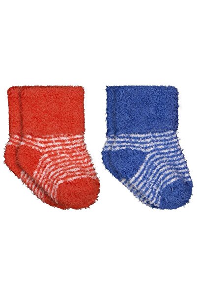 Civil Baby Yumoş İp Kıvrık 6- 2'li Bebek Erkek Çorap Set - Standart