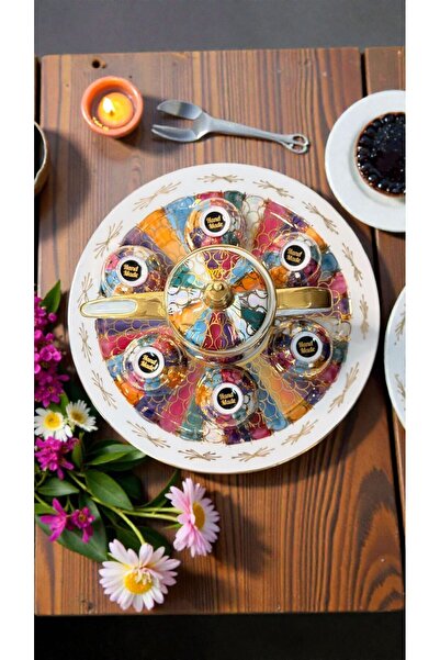 BY.RAYKA PORSELEN El Dekor MALİNA ZEM ZEM MIRRA SETİ 6 KİŞİLİK