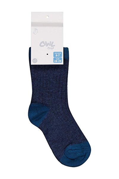 Civil Boys Șosete pentru băieți Basic Derbili, pachet de 3, pentru vârstele 2...