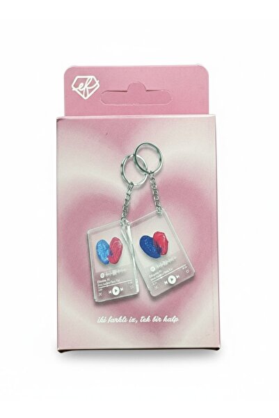 purelab سلسلة مفاتيح ببصمة الإصبع، علامة الحب، زينة مرآة الرؤية الخلفية