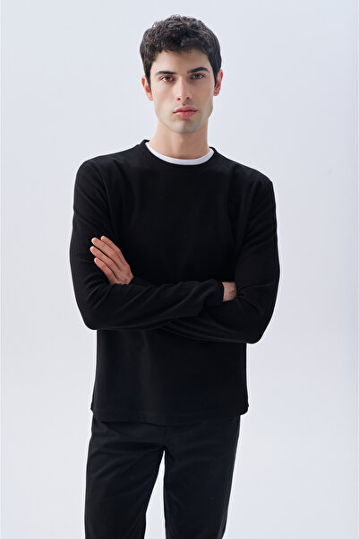 Mudo Fi̇ti̇lli̇ Cycling Collar Long Sleeve T-Shirt