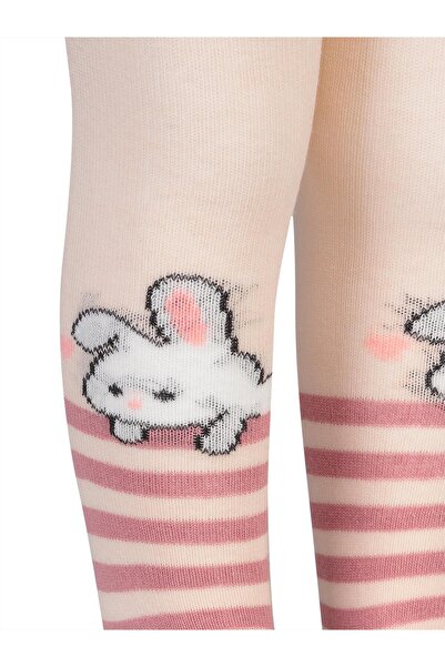 Civil Baby Mini Bunny 6 - Бебешки чорапогащи за момичета - Бежови 6 месеца