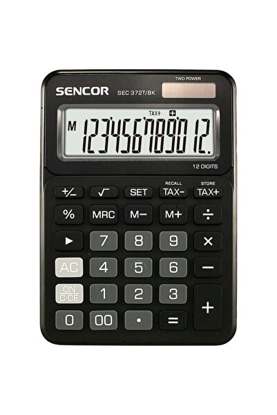 Sencor Calculator de birou SEC 372T/BK cu 12 cifre, negru