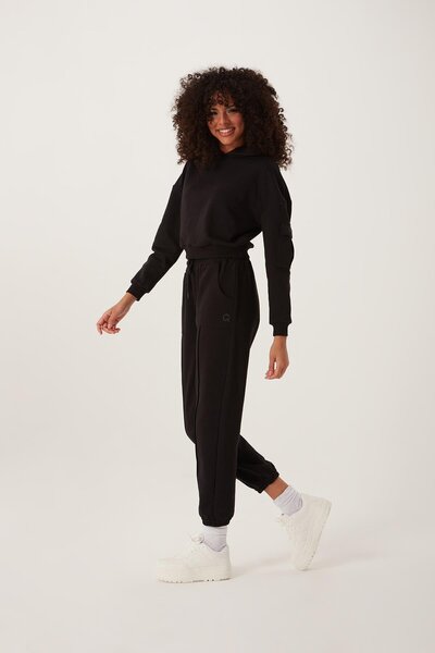 QUHOX Women's Sweat Tracksuit Black