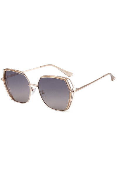 Techsuit Polarized Sunglasses - Polarized (9768) - Champagne / Gray