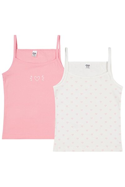 Civil Girls Heart 2-10 Years Old Girls' 2-Piece Undershirt - Standard 6-7 Yea...