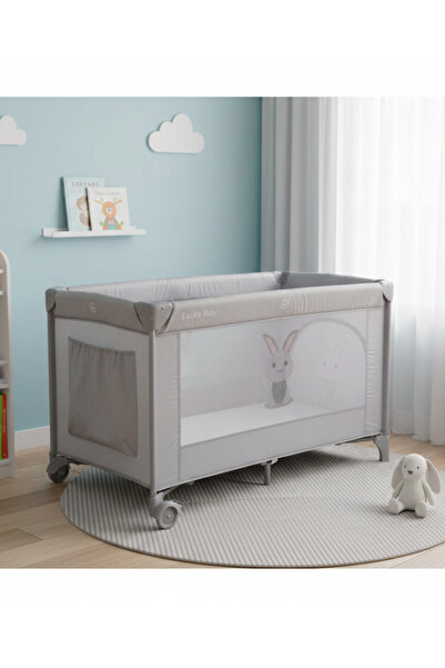 TREND MIX سرير المواليد باللون الأسود الأنيق