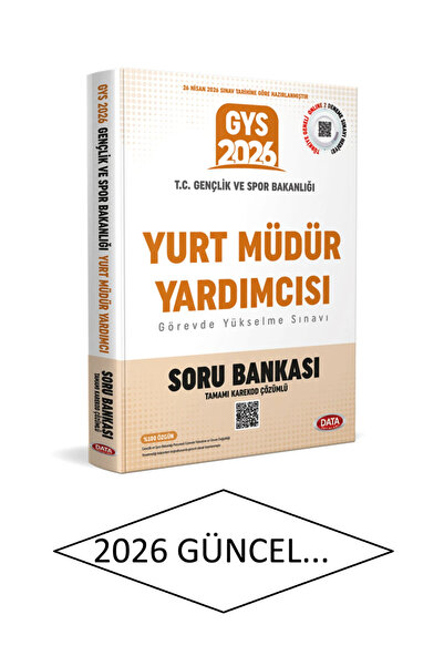 Data Yayınları 2026 Gençlik ve Spor Bakanlığı GYS Yurt Müdür Yardımcısı Soru ...