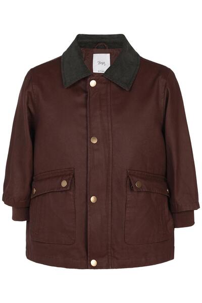 Civil Boys Shirt Collar 10-13 Years Old Coat - Brown 10-11 Years Old