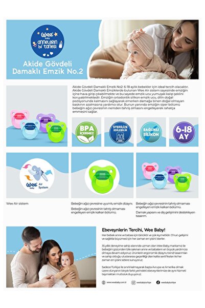Wee Baby Akide Damaklı Pacifier No:2 - - Standard Standard