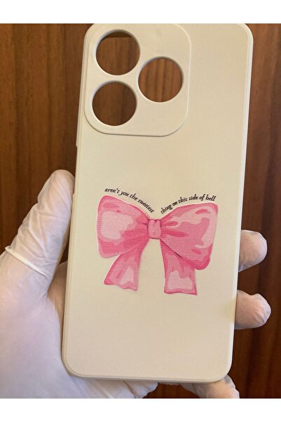 Newon Realme C61 Ribbon Printed Inside Velvet Premium Silicone Phone Case (Rm...